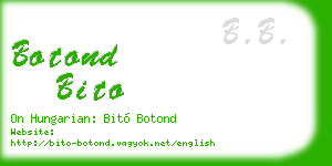 botond bito business card