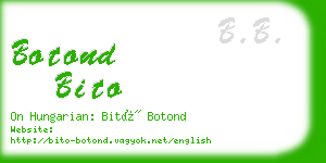 botond bito business card